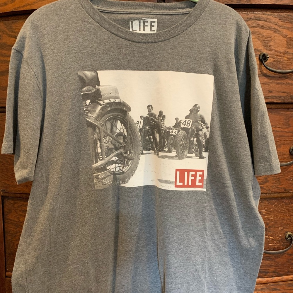 Men’s motorcycle print t shirt